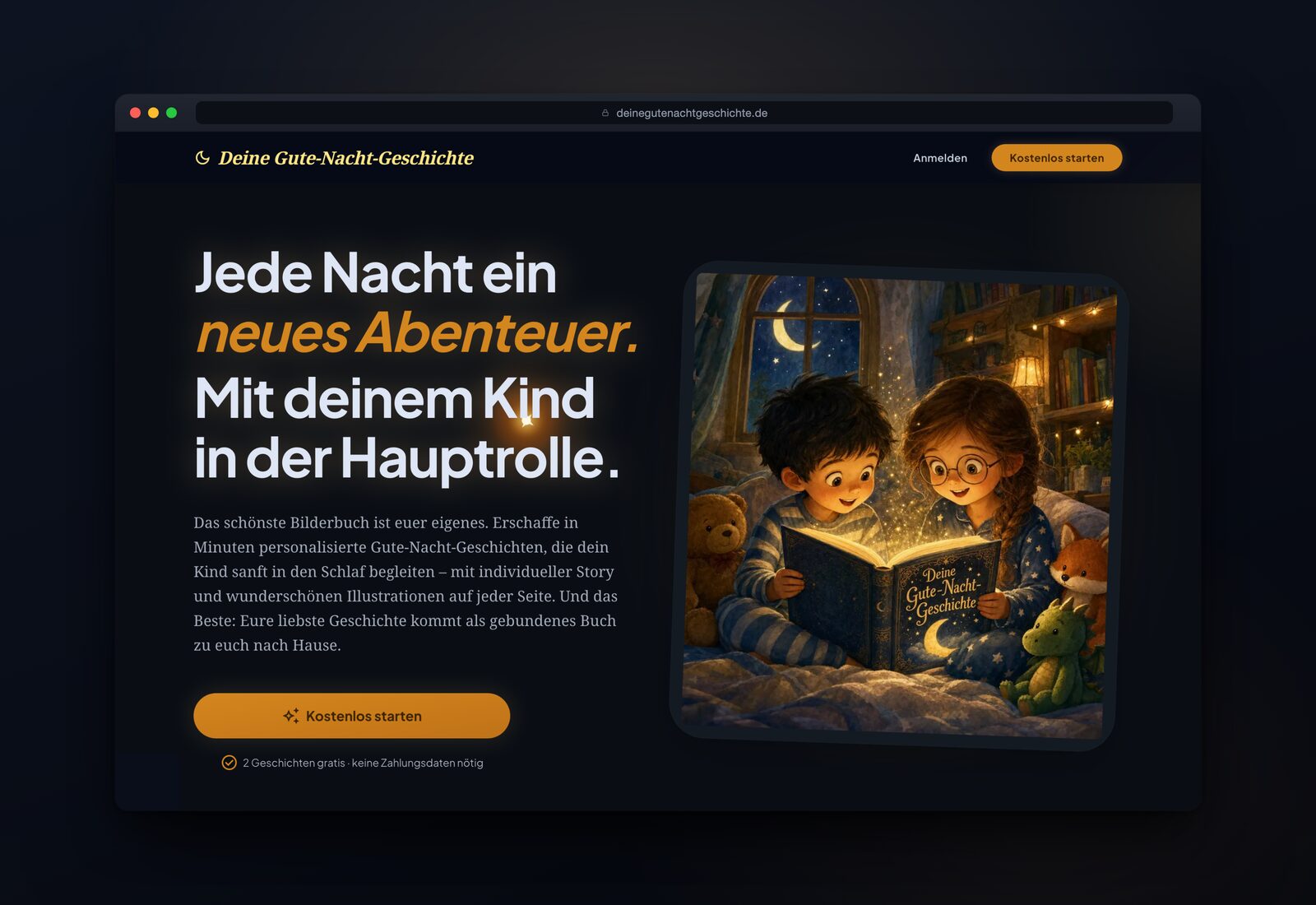 Deine Gute-Nacht-Geschichte – website