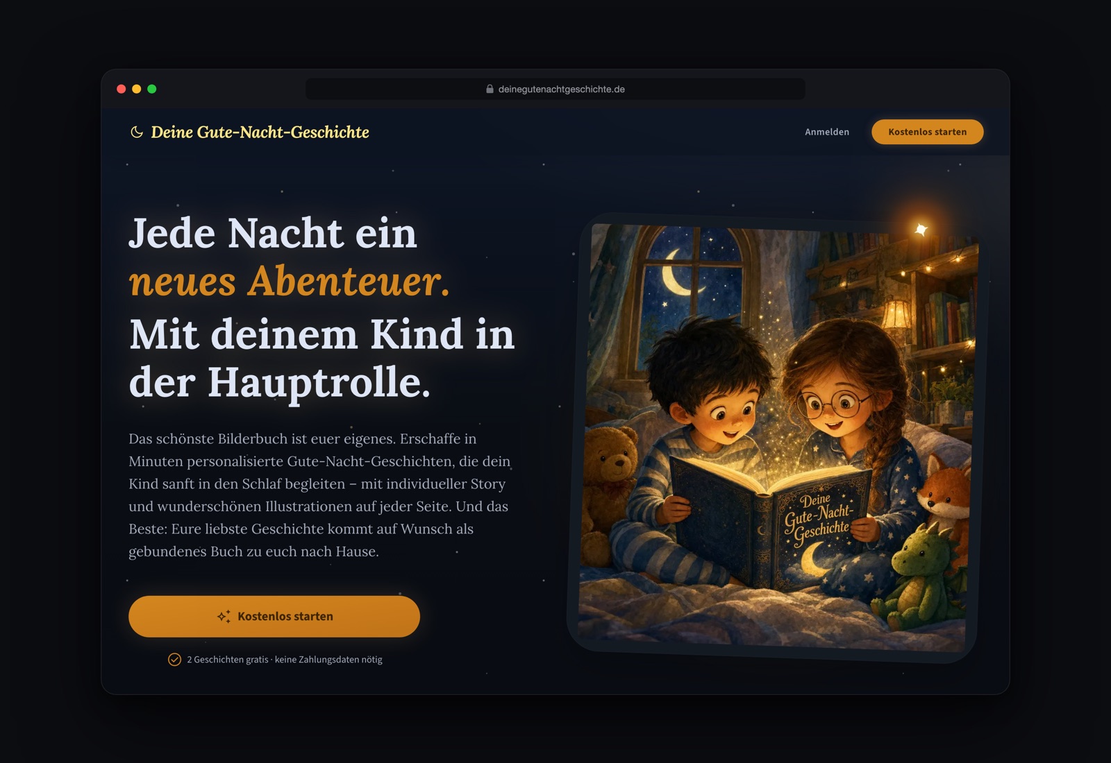 Deine Gute-Nacht-Geschichte – website