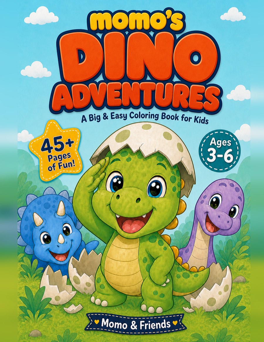 Momo's Dino Adventures – cover