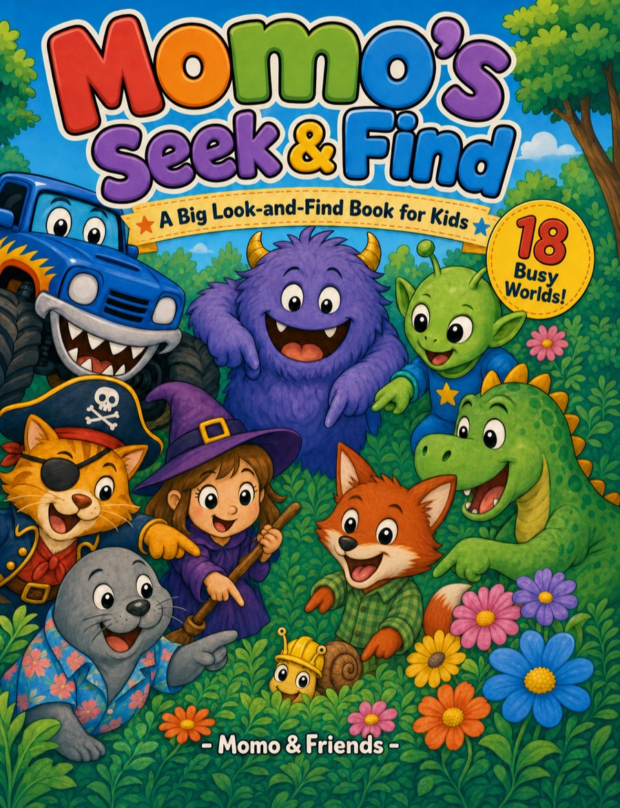 Momo's Seek & Find – cover