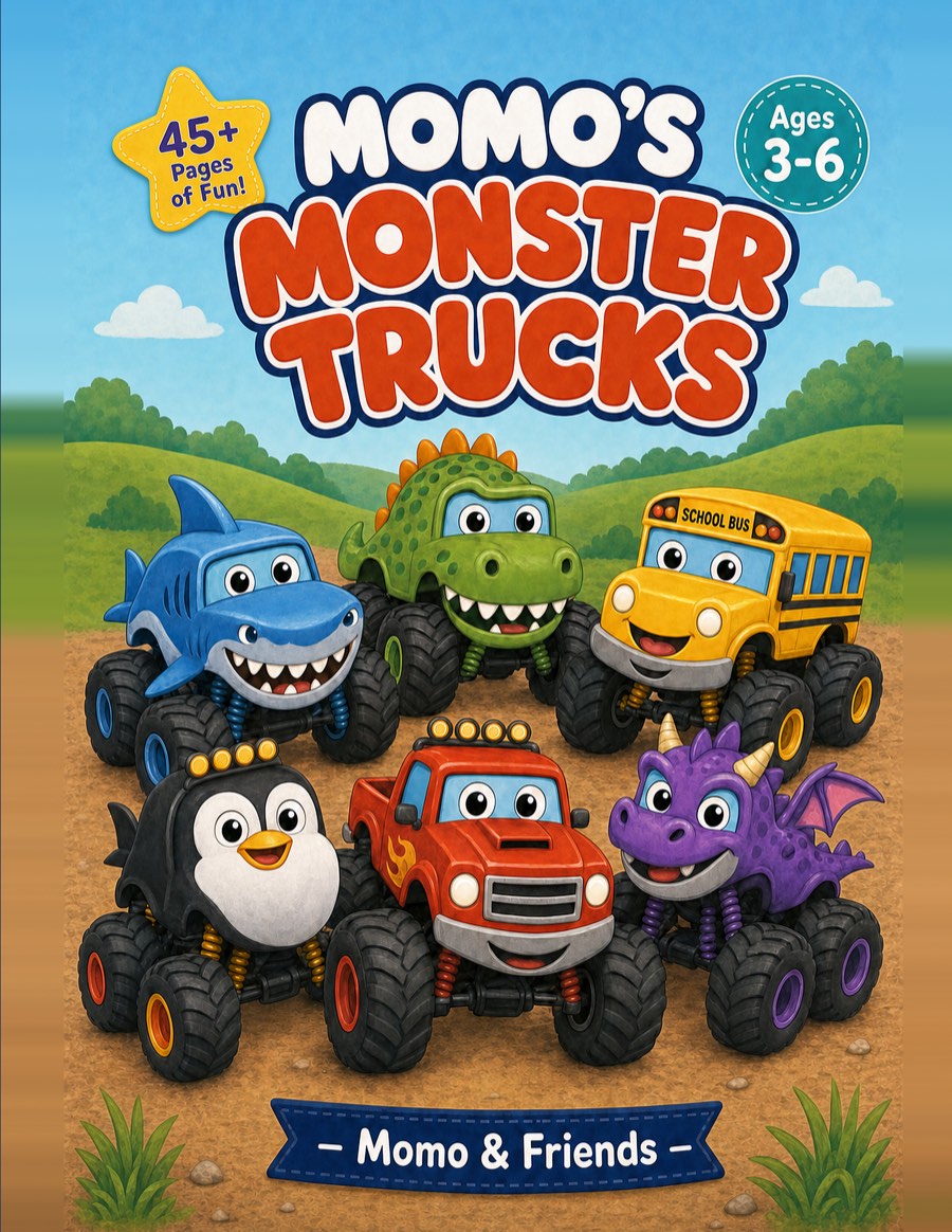 Momo's Monster Trucks – cover